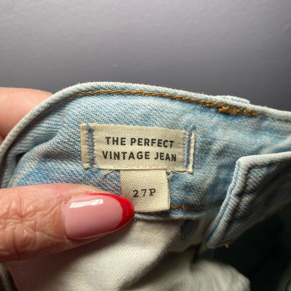 Madewell The Perfect Vintage Jeans Light Wash Women's size 27 Petite Short - Picture 3 of 11